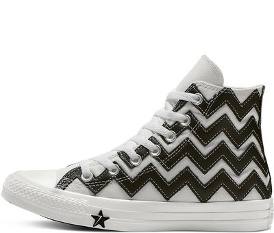 womens black and white converse high tops